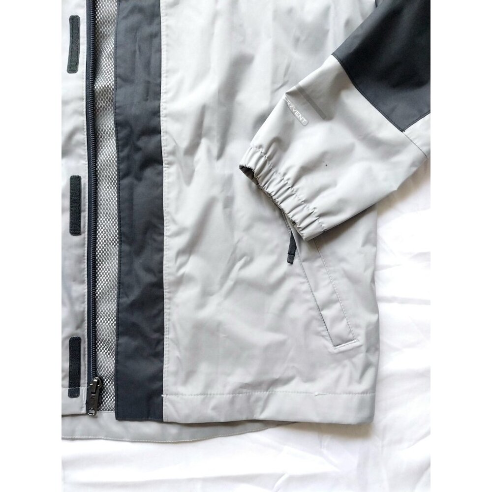 The North Face Antora Dryvent Waterproof Hooded Jacket Gray Black Boys Large 12 - Picture 3 of 7